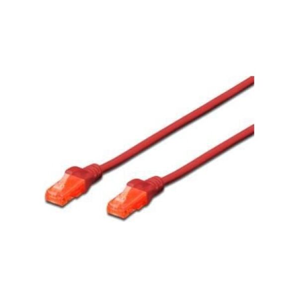 Digitus Patchcord UTP, CAT.6, czerwony, 1m (DK-1612-010/R)