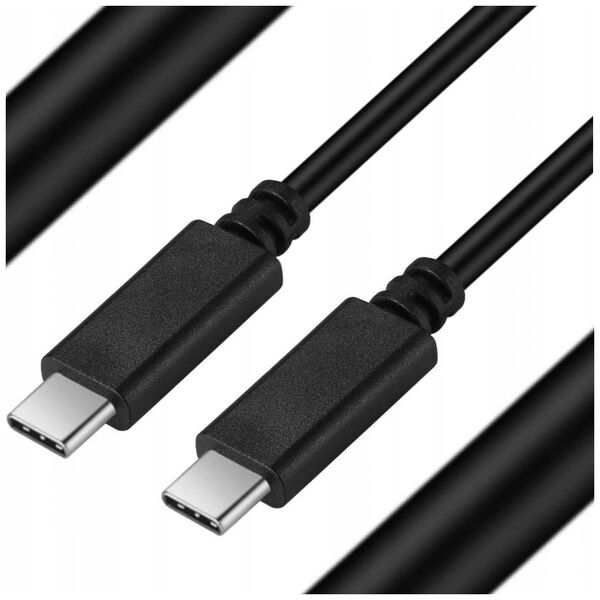 Kabel USB Art USB-C - USB-C 2 m Czarny (KABUSBC OEM-C6-2)