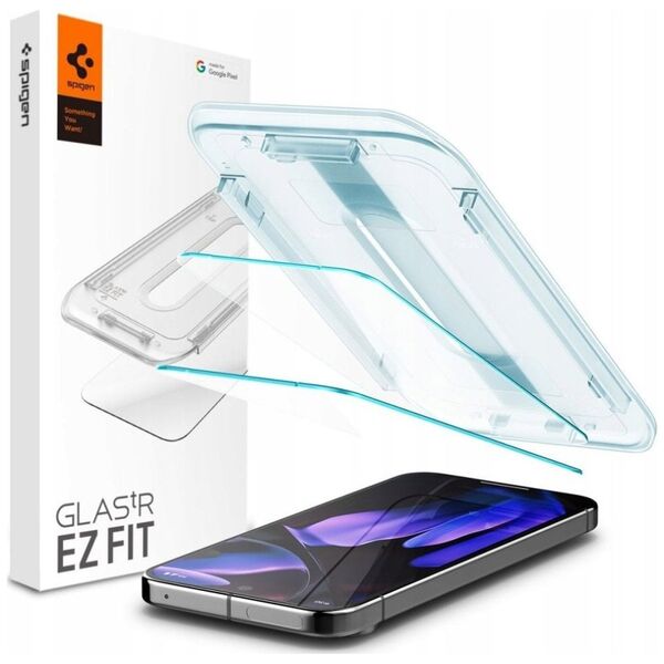 Spigen SZKŁO HARTOWANE SPIGEN GLAS.TR ”EZ FIT” 2-PACK GOOGLE PIXEL 9 PRO XL CLEAR