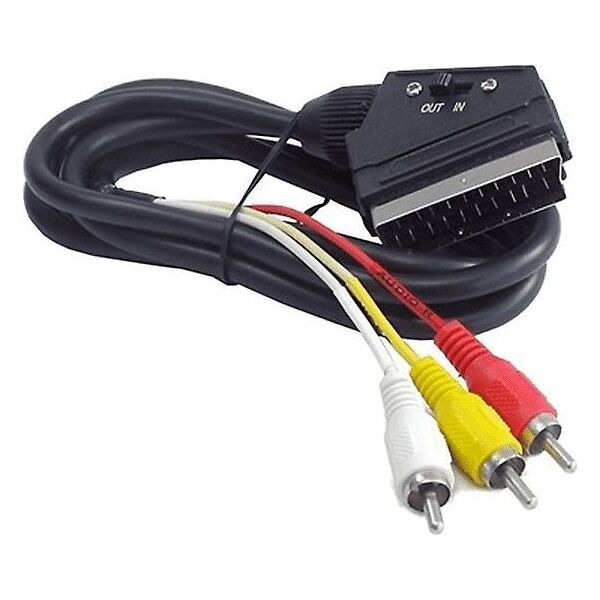 Kabel Gembird Scart - RCA (Cinch) x3 1.8m czarny (CCV519001)