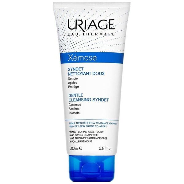 Uriage Xemose Gentle Cleansing Syndet Delikatny żel-krem do mycia twarzy dla skóry ze skłonnością do atopii 200ml
