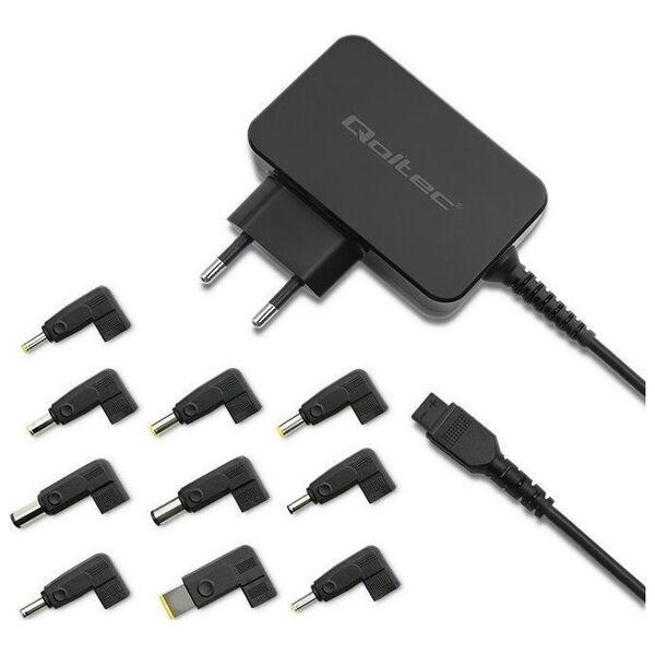 Zasilacz do laptopa Qoltec Uniwersalny zasilacz sieciowy 65W | 10 wtyczek