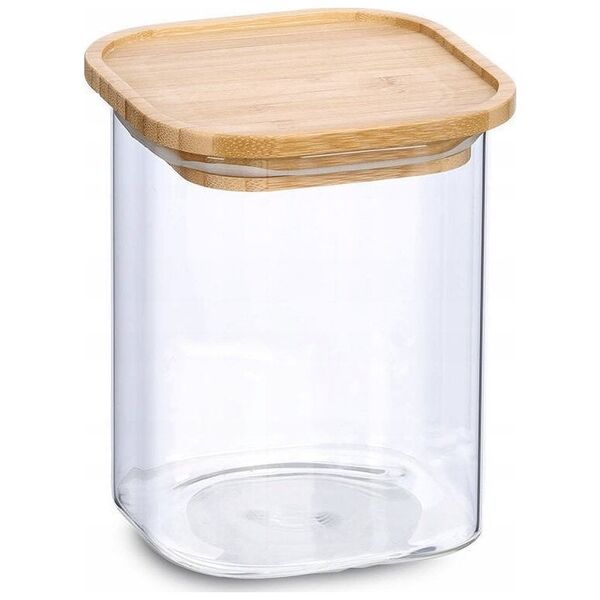 Βάζο Zeller με καπάκι από μπαμπού, 900 ml, 11 x 11 x 13,6 cm 13458366 4003368194905