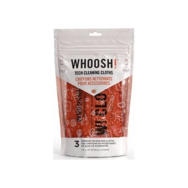 Whoosh Whoosh 3XL Tech Cleaning Cloths - antybakteryjna ściereczka z mikrofibry (3szt.)