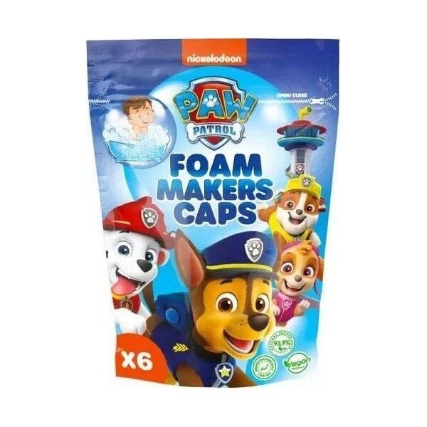 Paw Patrol Paw Patrol Foam Makers Caps pianotwory do kąpieli 6x16g