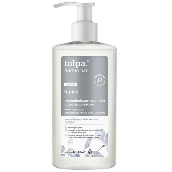 Tołpa Dermo hair łupież. Trychologiczny szampon przeciwłupieżowy 250ml