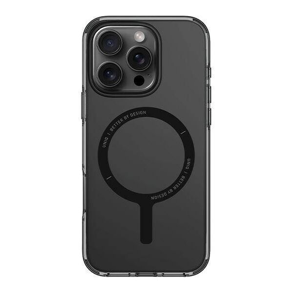 Case IPHONE 16 PRO UNIQ Clario Magclick Charging Smoke transparent 8886463689745
