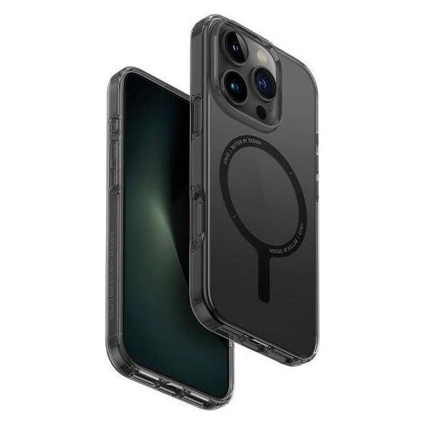 Case IPHONE 16 PRO MAX UNIQ Clario Magclick Charging Smoke transparent 8886463689943