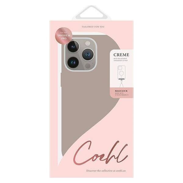 Case IPHONE 16 PRO UNIQ Coehl Creme Magnetic Charging Taupe gray 8886463690574