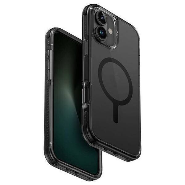 Case IPHONE 16 UNIQ Combat Magclick Charging Carbon black 8886463689462