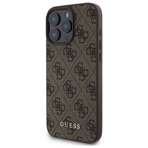 Original Case IPHONE 16 PRO MAX Guess Hardcase 4G Classic (GUHCP16XG4GFBR) brown 3666339346034