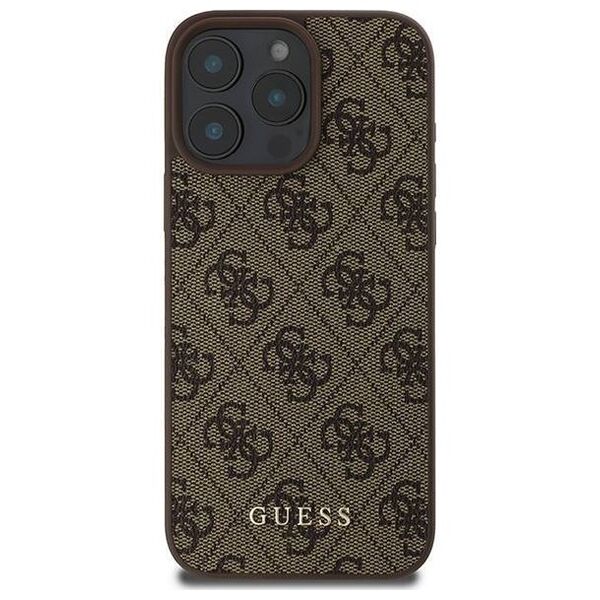 Original Case IPHONE 16 PRO MAX Guess Hardcase 4G Classic (GUHCP16XG4GFBR) brown 3666339346034