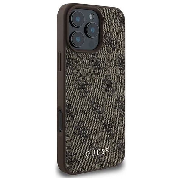 Original Case IPHONE 16 PRO MAX Guess Hardcase 4G Classic (GUHCP16XG4GFBR) brown 3666339346034