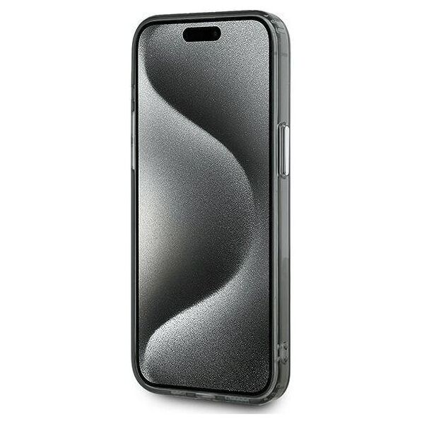 Original Case IPHONE 15 PRO Karl Lagerfeld IML Monogram Karl&Choupette Head MagSafe (KLHMP15LHMCKMHK) black 3666339284909