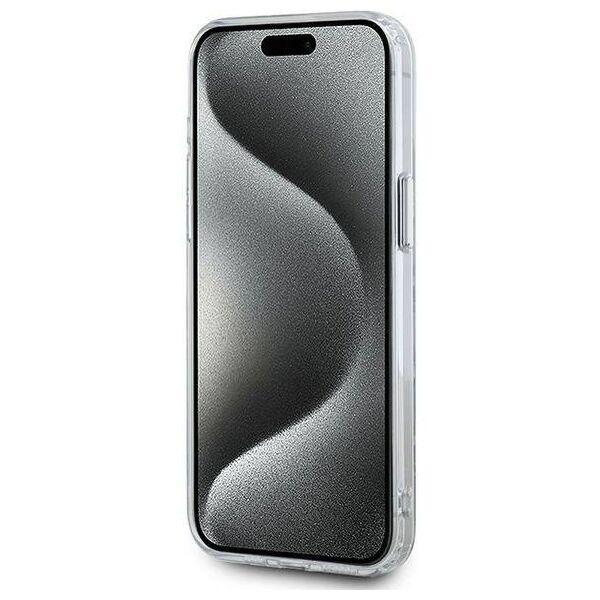 Original Case IPHONE 15 PRO Karl Lagerfeld IML Monogram Karl&Choupette Head MagSafe (KLHMP15LHMCKMHT) transparent 3666339285326