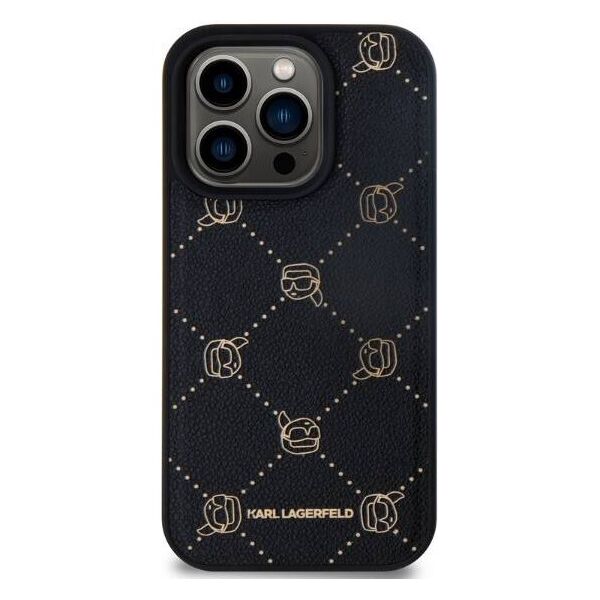 Original Case IPHONE 15 PRO Karl Lagerfeld Karl Head MagSafe (KLHMP15LPGKHPHK) black 3666339252663