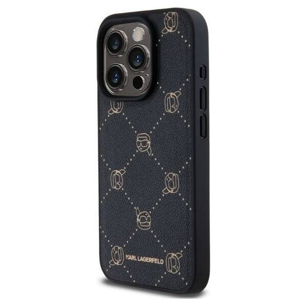 Original Case IPHONE 15 PRO Karl Lagerfeld Karl Head MagSafe (KLHMP15LPGKHPHK) black 3666339252663