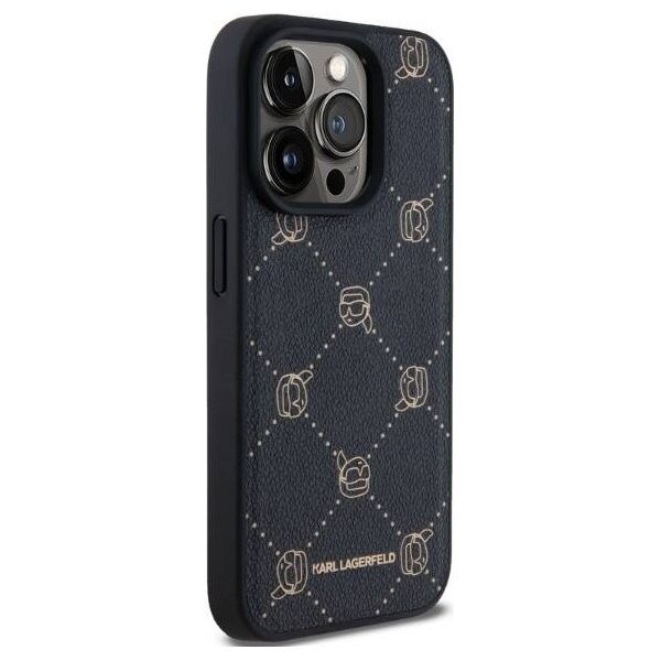 Original Case IPHONE 15 PRO Karl Lagerfeld Karl Head MagSafe (KLHMP15LPGKHPHK) black 3666339252663