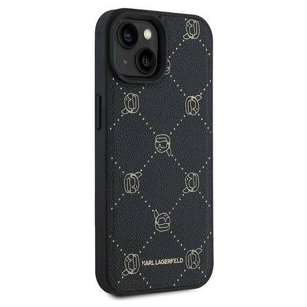 Original Case IPHONE 15 PLUS Karl Lagerfeld Karl Head MagSafe (KLHMP15MPGKHPHK) black 3666339252656