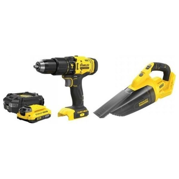 Zestaw elektronarzędzi Stanley Zestaw SFM V20 odkurzacz, wiertarko-wkrętarka SFMCK219D1