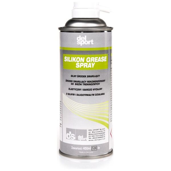 DelSport Profesjonalny smar do bieżni Silkon Grease Spray 400ml