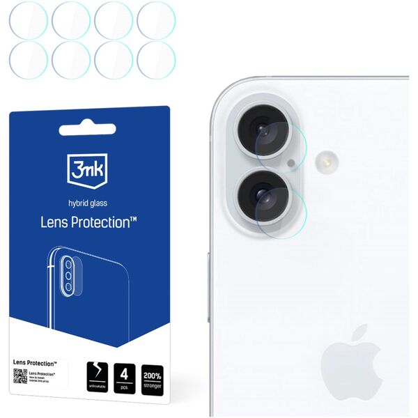 3mk hybrid glass Lens Protection for camera for Iphone 16 Plus 5903108589154