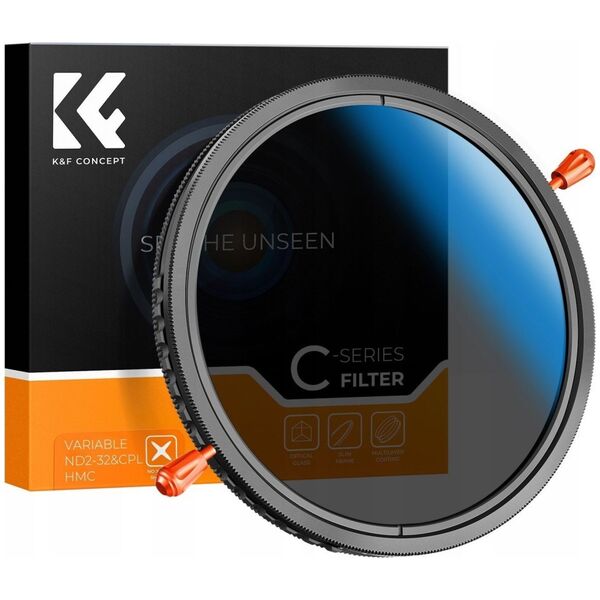 Filtr Kf Filtr Hybrydowy K&F Concept 2w1 CPL + PEŁNY SZARY ND2-ND32 na 40.5 mm 40.5mm / KF01.2609