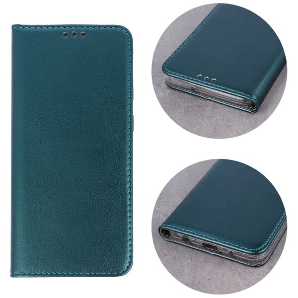 Smart Magnetic case for Oppo Reno 12F 5G (Global) / 12FS 5G dark green 5906961901309