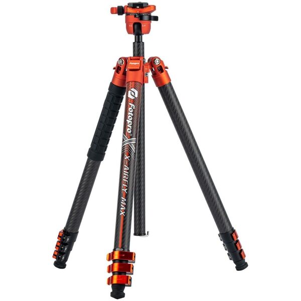 Statyw Fotopro Fotopro X-Airfly Max Statyw fotograficzny pomarańczowy 166 cm