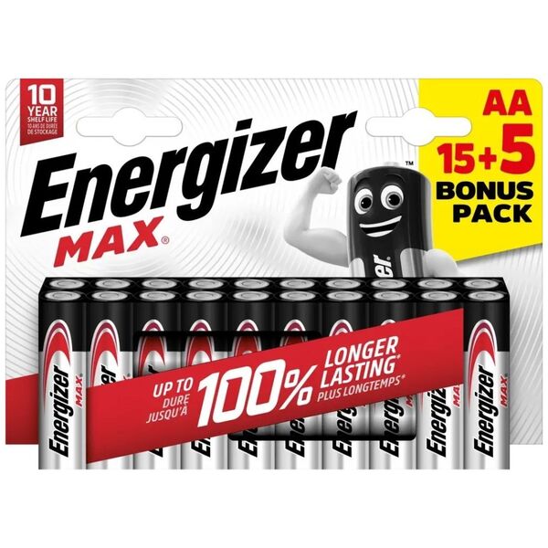 Energizer Energizer LR6/20 Max AA 15+5 zdarma