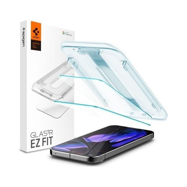 Spigen SZKŁO HARTOWANE SPIGEN GLAS.TR ”EZ FIT” 2-PACK GOOGLE PIXEL 9 / 9 PRO CLEAR