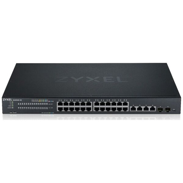 Switch ZyXEL Przełšcznik XMG1930-30, 24-port 2.5GbE Smart Managed Layer 2 Switch with 4 10GbE and 2 SFP+ Uplink