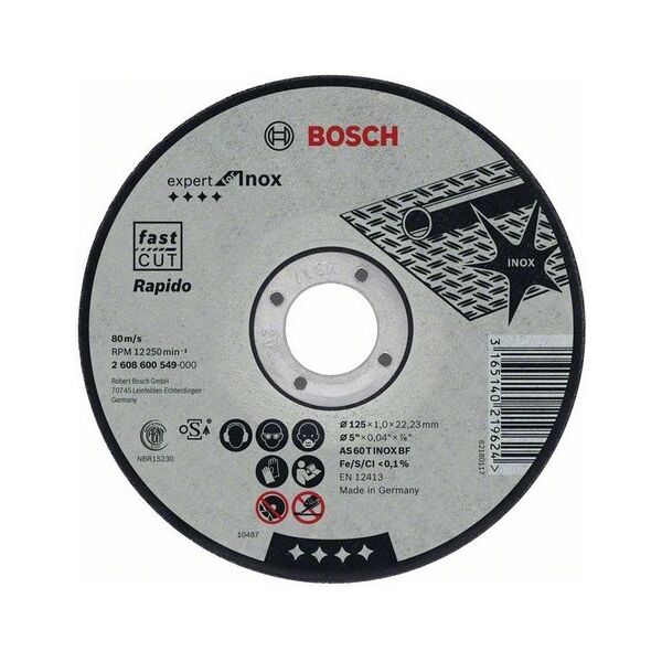 Bosch Tarcza tnąca wygięta Expert for Inox Rapido 230x22x1,9mm (2.608.600.711)
