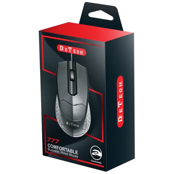 Ποντίκι DeTech D8, Optical, Black - 777 έως 12 άτοκες Δόσεις