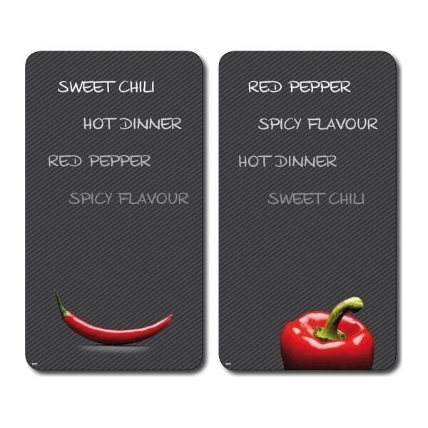 Κοπτική σανίδα Kesper Multi-Glasschneideplatte, 2er, Motiv: Chili, 52 x 30 x 0,9 cm 13429246 4000270365256