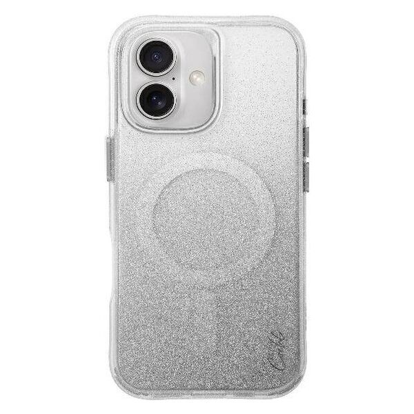 Case IPHONE 16 UNIQ Coehl Lumino Magnetic Charging Sparkling silver 8886463690451