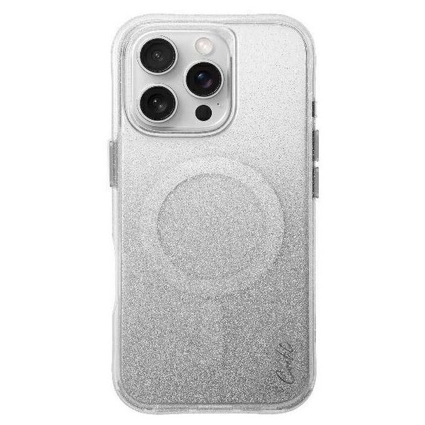 Case IPHONE 16 PRO MAX UNIQ Coehl Lumino Magnetic Charging Sparkling silver 8886463690598