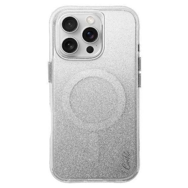 Case IPHONE 16 PRO UNIQ Coehl Lumino Magnetic Charging Sparkling silver 8886463690482