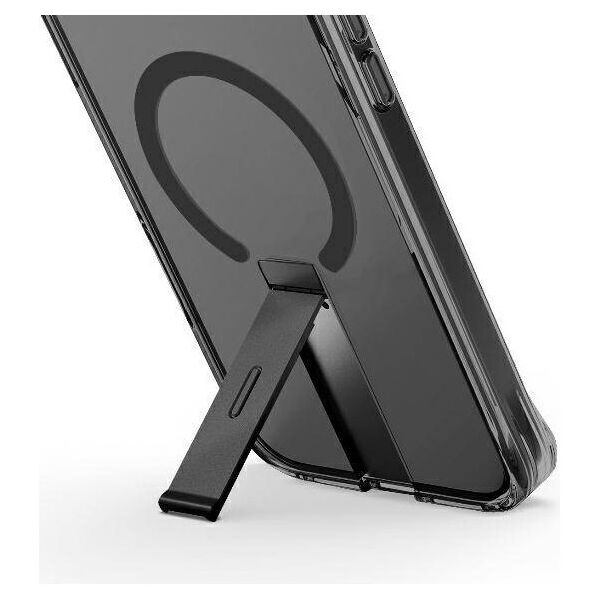 Case IPHONE 16 PRO UNIQ Eleva with Vertica Stand Carbon black 8886463690727