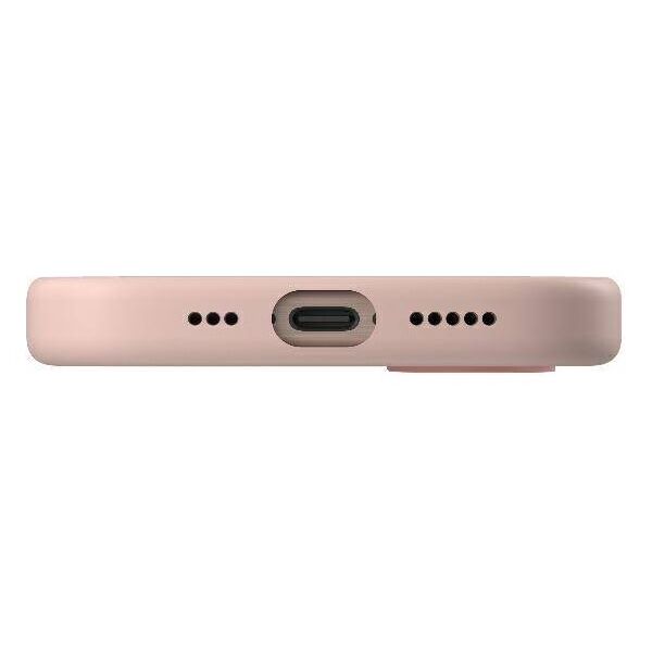 Case IPHONE 16 PRO MAX UNIQ Lino Hue Magclick Charging Blush pink 8886463689967