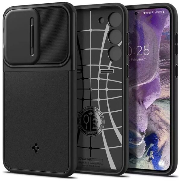 Spigen Etui Spigen Optic Armor do Samsung Galaxy S23 Black