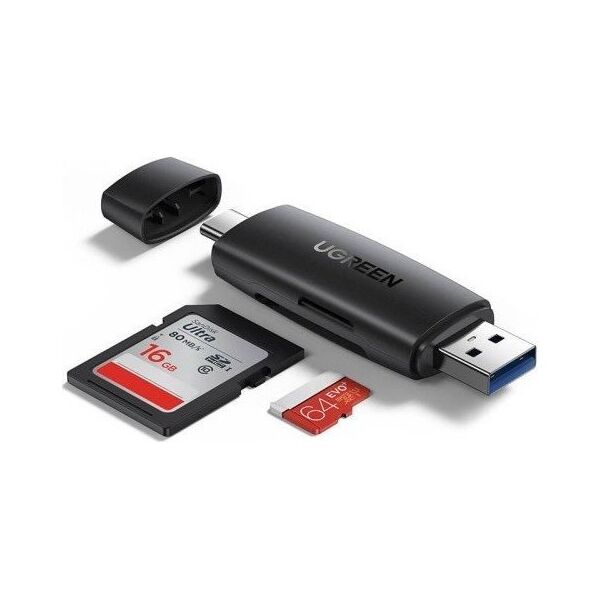 Adapter USB Ugreen CM304 USB-C - USB Czarny  (80191B)