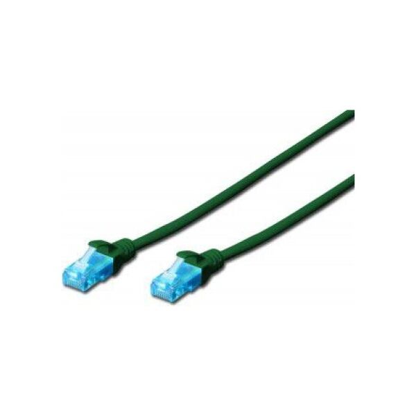 Digitus Patch cord U/UTP kat.5e PVC 0,5m zielony (DK-1512-005/G)