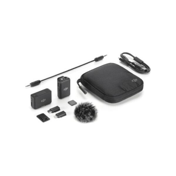 DJI Bezprzewodowy system transmisji audio Mic Basic (1TX+1RX) Czarny