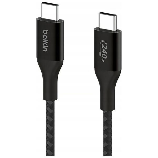 Kabel USB Belkin USB-C - USB-C 2 m Czarny (CAB015bt2MBK)