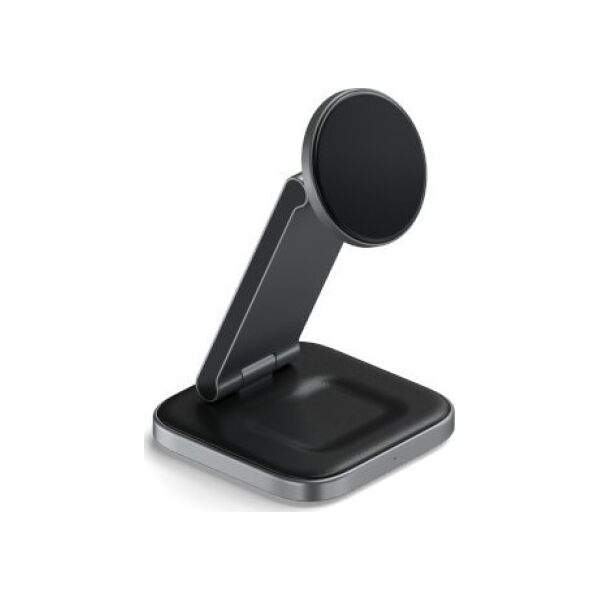 Satechi Satechi 3-in-1 Foldable Charging Stand - składana podstawka ładująca Qi2 do trzech urządzeń (US,CAN,EU,UK) (space gray)