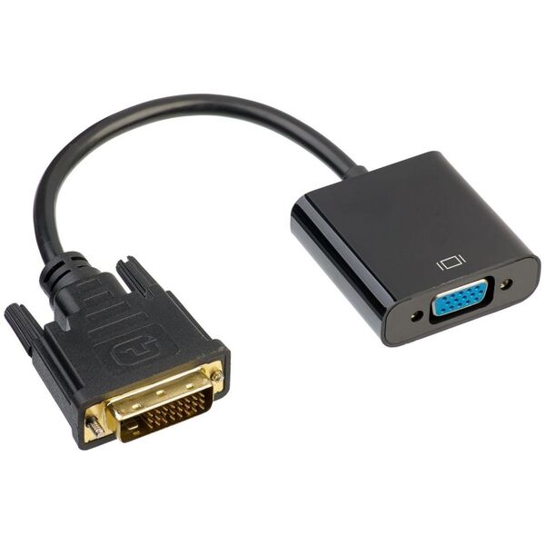 Adapter AV Akyga DVI-D - D-Sub (VGA) czarny (AK-AD-50)