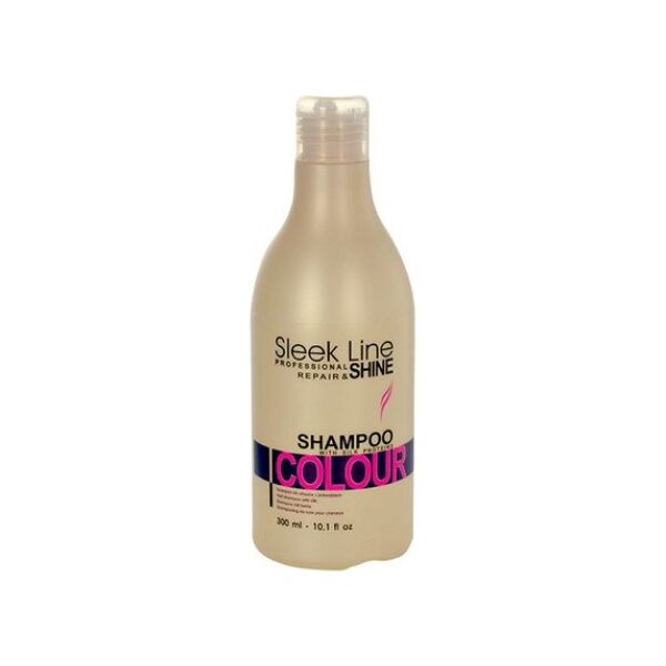 Stapiz Sleek Line Colour Shampoo Szampon z jedwabiem do włosów farbowanych 300ml