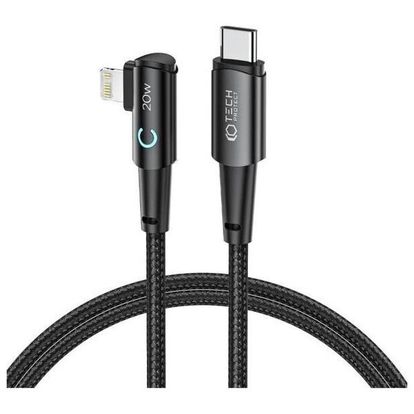 Kabel USB Tech-Protect USB-C - Lightning 1 m Czarny (THP2126)