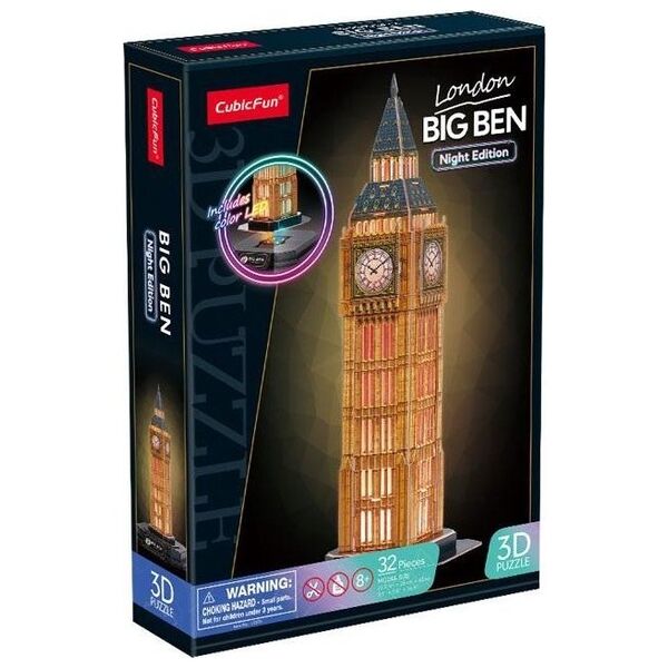 Cubic Fun Puzzle 3D Big Ben (wersja nocna)